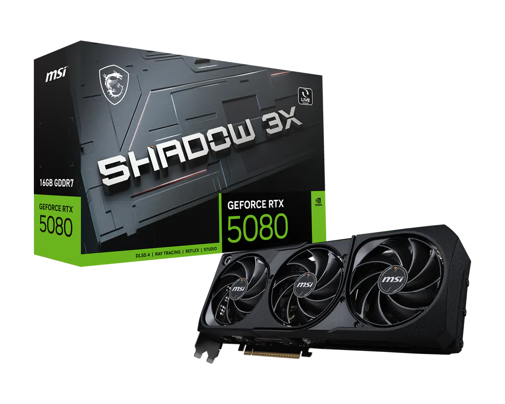 MSI GeForce RTX 5080 16G SHADOW 3X
